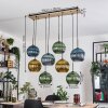 Koyoto Suspension, Boule lumineuse, Suspension Écru, Noir, 8 lumières