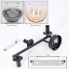 Koyoto Boule lumineuse, Applique murale Ambre, Clair, Fumé, 3 lumières