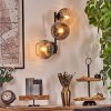 Koyoto Boule lumineuse, Applique murale Clair, Fumé, 3 lumières