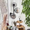Koyoto Boule lumineuse, Applique murale Clair, Fumé, 3 lumières