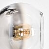 Koyoto Lampadaire 31 cm Chrome, Clair, Fumé, 3 lumières
