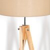 Soungou Lampadaire Chrome, Écru, 1 lumière