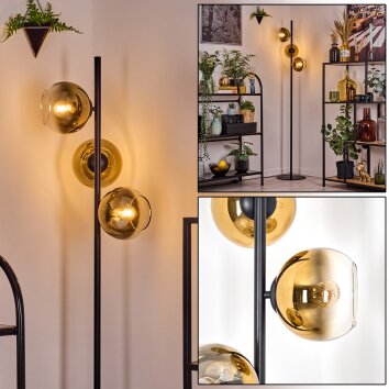 Koyoto Lampadaire 31 cm Or, Clair, 3 lumières