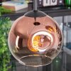 Ripoll Suspension, Boule lumineuse, Suspension grappe Clair, Cuivré, 3 lumières