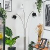 Bassagoda Lampadaire Nickel mat, Noir, 3 lumières
