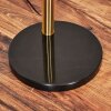 Alsen Lampadaire Laiton, Noir, 3 lumières
