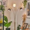 Bassagoda Lampadaire Laiton, Noir, 3 lumières