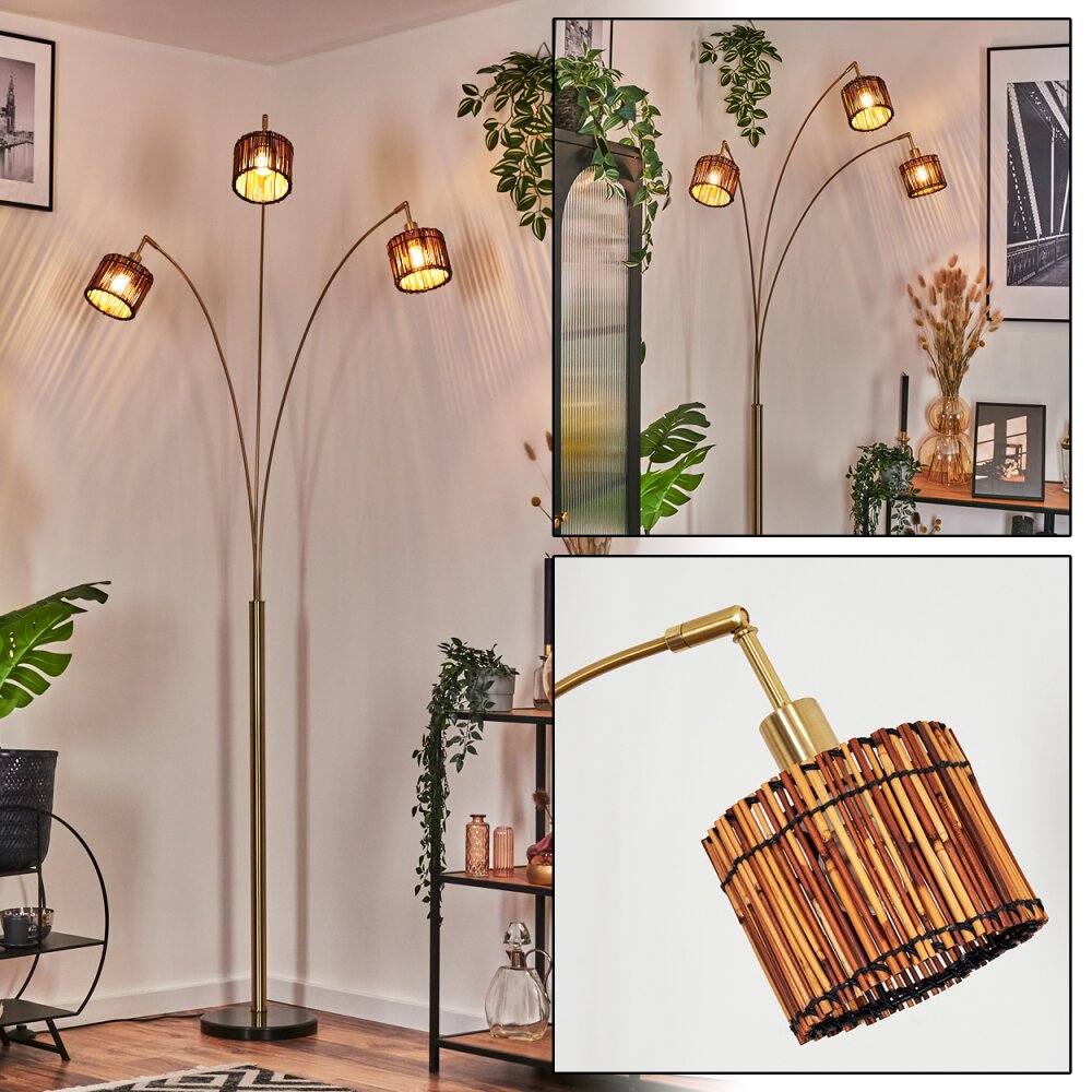 Cando Lampadaire Laiton, Noir, 3 lumières main product photo