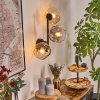 Ripoll Boule lumineuse, Applique murale Ambre, Clair, Fumé, 3 lumières