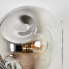 Ripoll Boule lumineuse, Applique murale Chrome, Clair, Fumé, 3 lumières