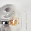 Ripoll Boule lumineuse, Applique murale Clair, Fumé, 3 lumières