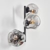 Ripoll Boule lumineuse, Applique murale Clair, Fumé, 3 lumières