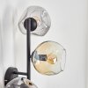 Ripoll Boule lumineuse, Applique murale Ambre, Clair, Fumé, 3 lumières