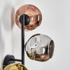 Ripoll Boule lumineuse, Applique murale Chrome, Or, Cuivré, Fumé, 3 lumières