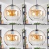 Koyoto Suspension, Boule lumineuse, Suspension grappe Ambre, Clair, 3 lumières