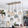 Ripoll Suspension, Boule lumineuse, Suspension Écru, Noir, 8 lumières