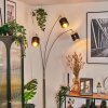 Alsen Lampadaire Nickel mat, Noir, 3 lumières
