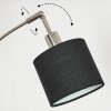 Bassagoda Lampadaire Nickel mat, Noir, 3 lumières