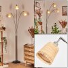 Lindberg Lampadaire Nickel mat, Noir, 3 lumières