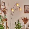 Lindberg Lampadaire Nickel mat, Noir, 3 lumières