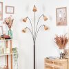 Lindberg Lampadaire Chrome, Noir, 5 lumières