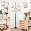 Lindberg Lampadaire Chrome, Noir, 5 lumières