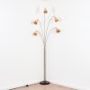 Lindberg Lampadaire Nickel mat, Noir, 5 lumières