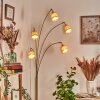 Lindberg Lampadaire Laiton, Noir, 5 lumières