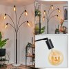 Codecro Lampadaire Noir, Blanc, 5 lumières
