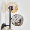 Ripoll Boule lumineuse, Applique murale Ambre, Fumé, 3 lumières