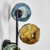 Ripoll Boule lumineuse, Applique murale Bleu, Or, Vert, 3 lumières