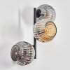 Ripoll Boule lumineuse, Applique murale Ambre, Fumé, 3 lumières
