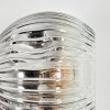 Ripoll Boule lumineuse, Applique murale Chrome, Clair, Fumé, 3 lumières