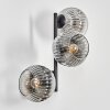 Ripoll Boule lumineuse, Applique murale Chrome, Clair, Fumé, 3 lumières