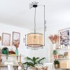 Ramila Suspension, Suspension Écru, Noir, 1 lumière