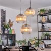 Koyoto Suspension, Boule lumineuse, Suspension grappe 30 cm Ambre, Clair, 3 lumières