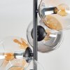 Koyoto Plafonnier, Boule lumineuse Ambre, Clair, Fumé, 4 lumières