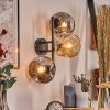 Ripoll Boule lumineuse, Applique murale Ambre, Fumé, 3 lumières