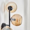 Koyoto Boule lumineuse, Applique murale Ambre, 3 lumières