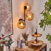 Koyoto Boule lumineuse, Applique murale Ambre, 3 lumières