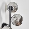 Ripoll Boule lumineuse, Applique murale Chrome, Fumé, 3 lumières