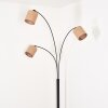 Soungou Lampadaire Noir, Blanc, 3 lumières