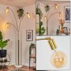 Codecreo Lampadaire Laiton, Noir, Blanc, 3 lumières