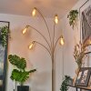 Codecro Lampadaire Laiton, Noir, Blanc, 5 lumières