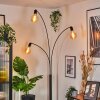 Codecreo Lampadaire Noir, Blanc, 3 lumières