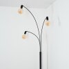 Codecreo Lampadaire Noir, Blanc, 3 lumières