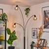 Yaak Lampadaire Noir, Blanc, 3 lumières