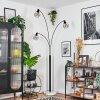 Yaak Lampadaire Noir, Blanc, 3 lumières