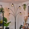 Yaak Lampadaire Noir, Blanc, 5 lumières