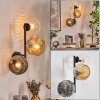 Ripoll Boule lumineuse, Applique murale Ambre, Clair, Fumé, 3 lumières